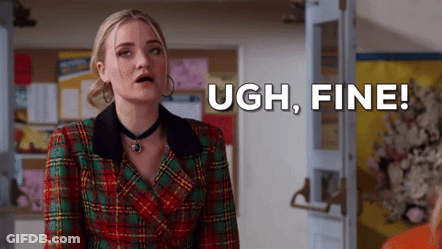 Ugh Fine Frustrated Lady Pissed Off GIF