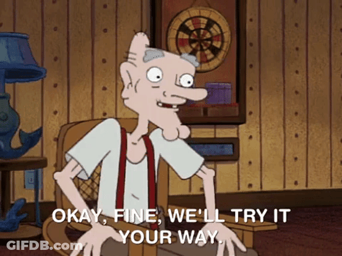 Ugh Fine Grandpa Hey Arnold GIF
