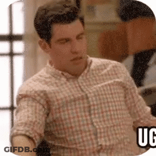 Ugh Fine TV Character Winston Schmidt GIF