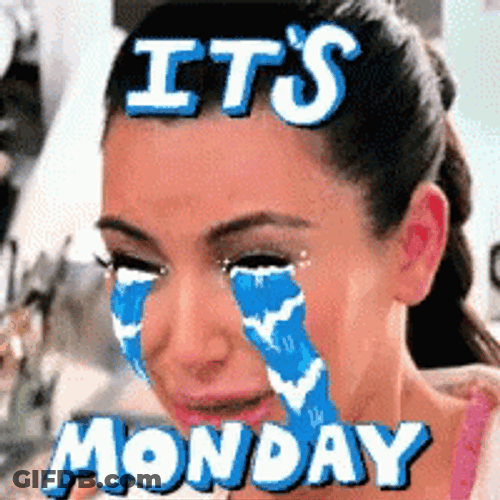 Ugh It's Monday Crying Woman GIF