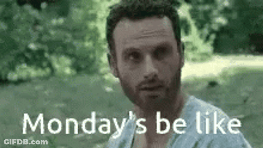 Ugh Monday Be Like Man Slapped With Shovel GIF