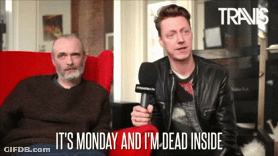 Ugh Monday Makes Me Bored GIF