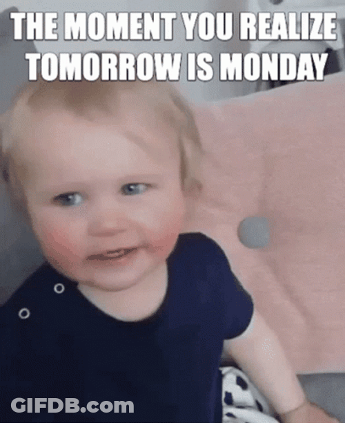 Ugh Monday Sickness GIF