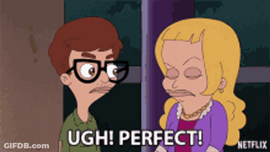Ugh Perfect Sarcastic Reaction GIF