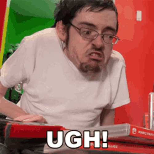 Ugh Ricky Berwick Disgusted Reaction GIF