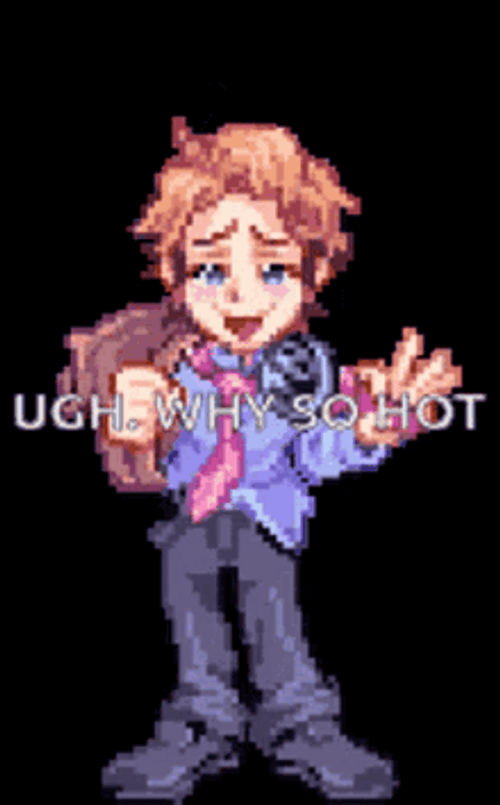 Ugh Why So Hot Animated GIF