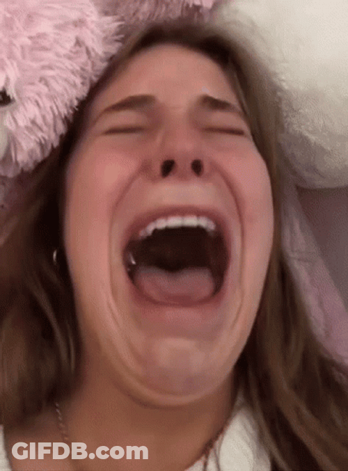 Ugly Cry Angry Tantrums White Lady GIF
