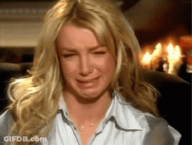 Ugly Cry Britney Spears Interview Sad GIF