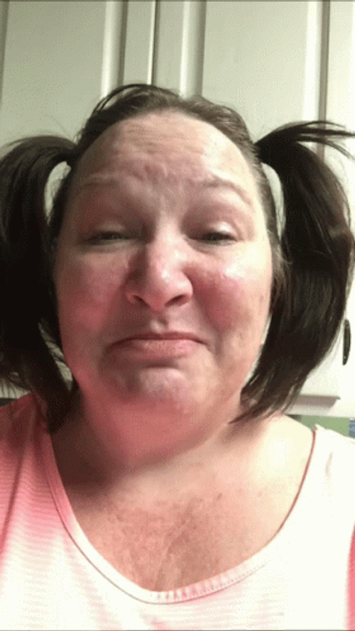Ugly Lady Looks Like Kid GIF