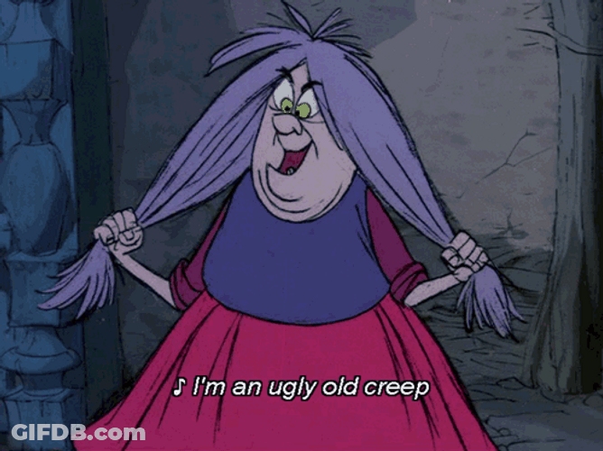 Ugly Old Crypt Keeper GIF