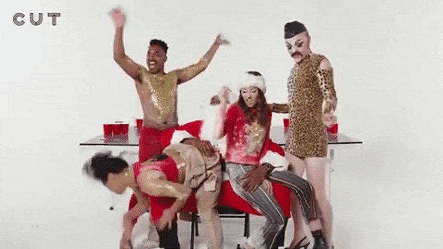 Ugly Sweater Christmas Party GIF