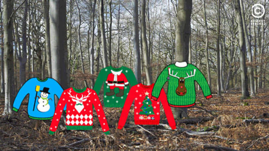 Ugly Sweater In The Forest GIF