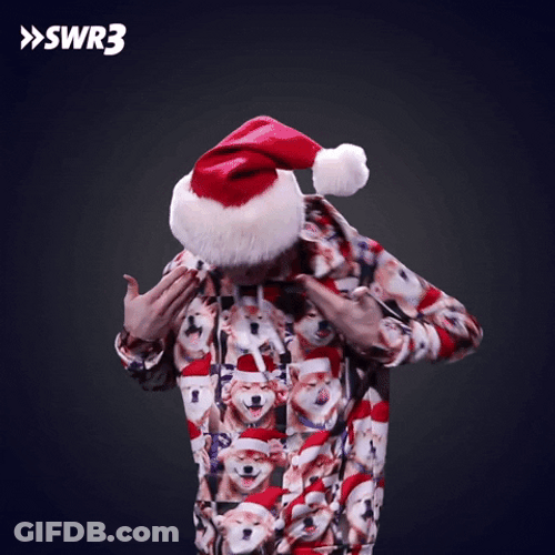 Ugly Sweater With Dog Print GIF