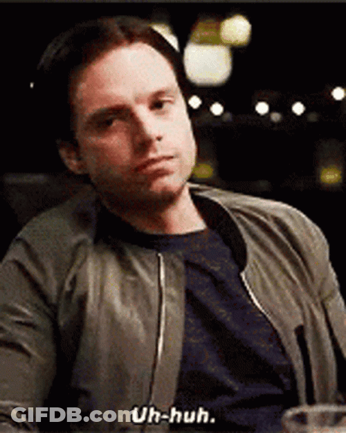 Uh Huh Sebastian Stan GIF