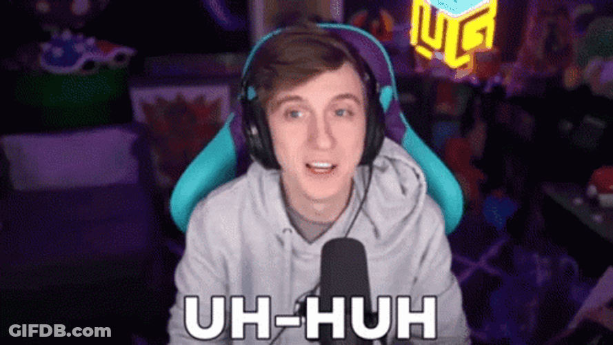 Uh Huh White Boy Streamer GIF