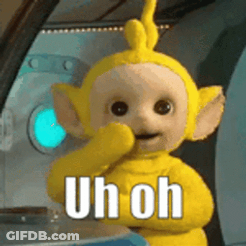 Uh Oh Teletubbies Laa Laa GIF