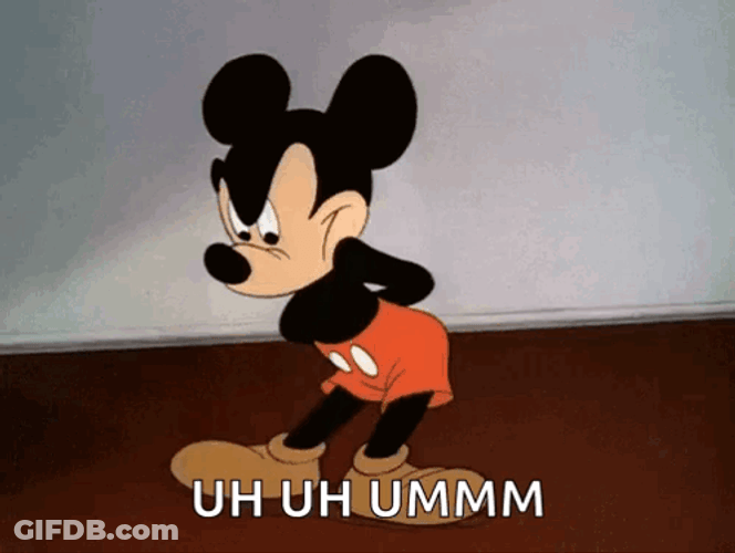 Uh Uh Mickey Mouse Angry GIF