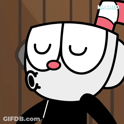 Uh What Cuphead Confused GIF