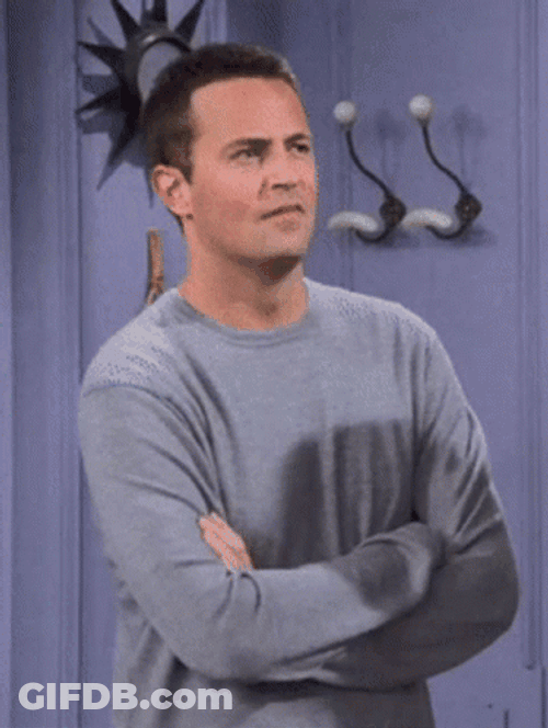 Uh What Friends Chandler Bing GIF