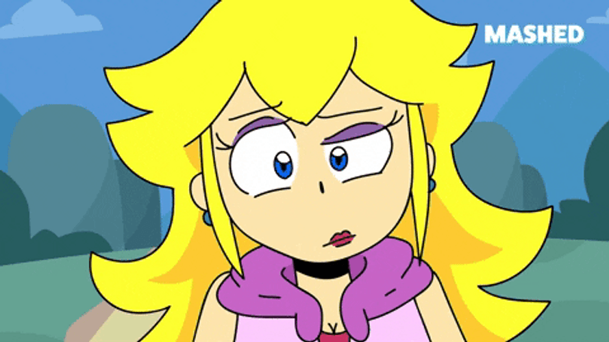 Uh What Princess Peach Confused GIF