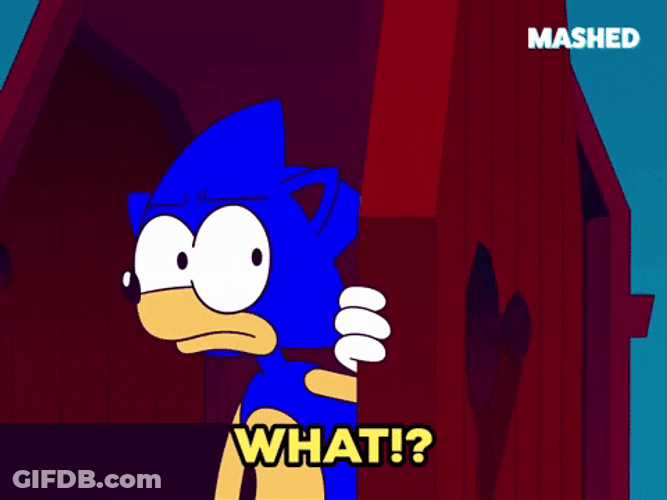 Uh What Sonic The Hedgehog GIF