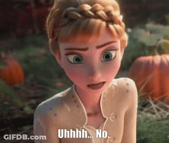 Uhh No Frozen Anna GIF