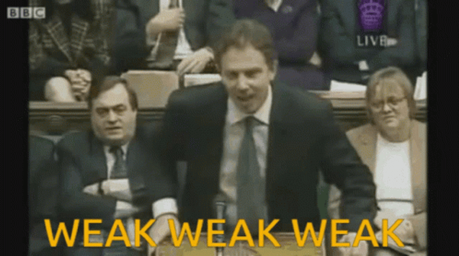 UK Politician Tony Blair Weak GIF
