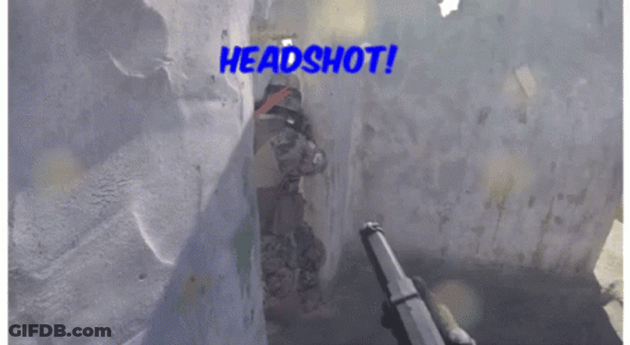 Ukraine Combat Headshot GIF
