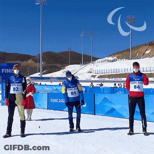 Ukraine Representative At Winter Games GIF