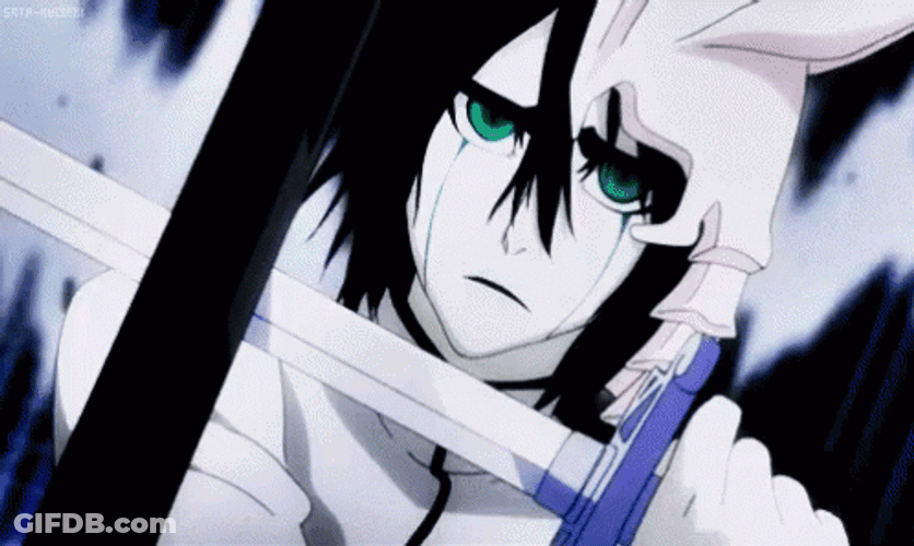 Ulquiorra Fighting With Sword GIF