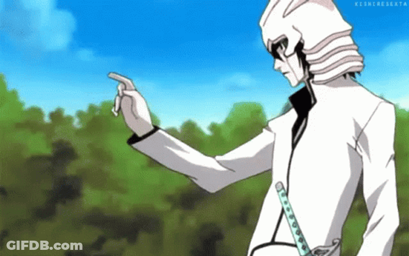 Ulquiorra Hand Sign GIF