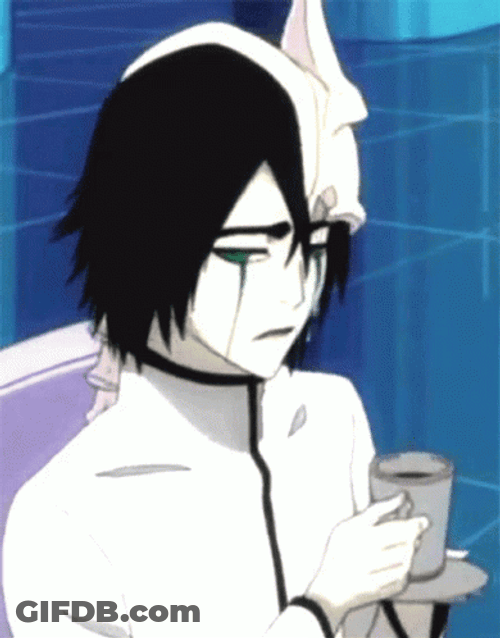 Ulquiorra Having Tea GIF