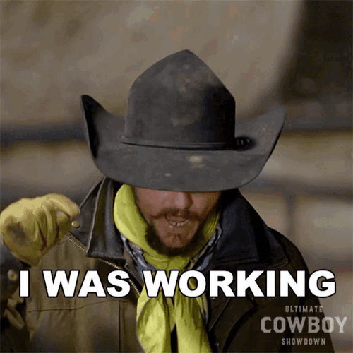 Ultimate Cowboy I Was Working GIF