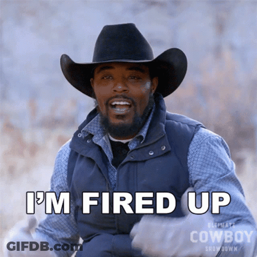 Ultimate Cowboy Showdown Guy Fired Up To Win GIF