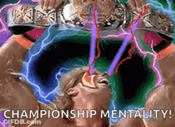 Ultimate Warrior Championship Mentality GIF