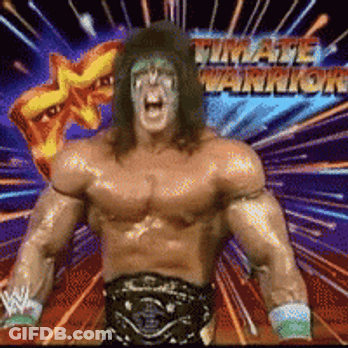 Ultimate Warrior Hyped Up GIF