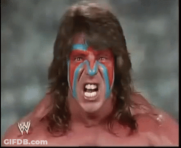 Ultimate Warrior Intense Feeling GIF