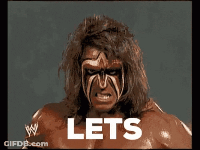 Ultimate Warrior Let's Go GIF