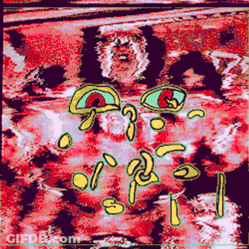 Ultimate Warrior Looking Eyes GIF