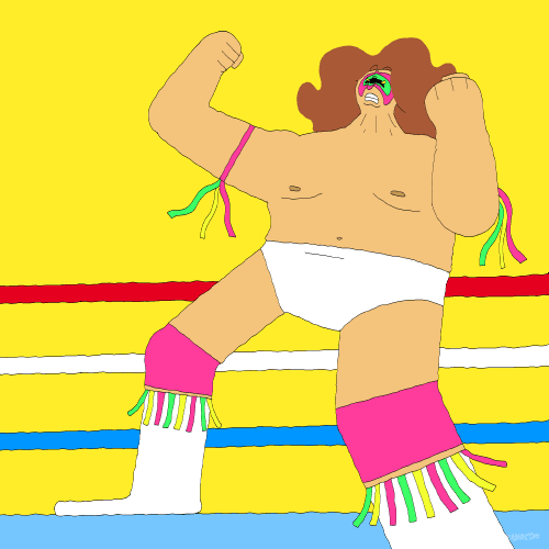 Ultimate Warrior Simple Animation GIF