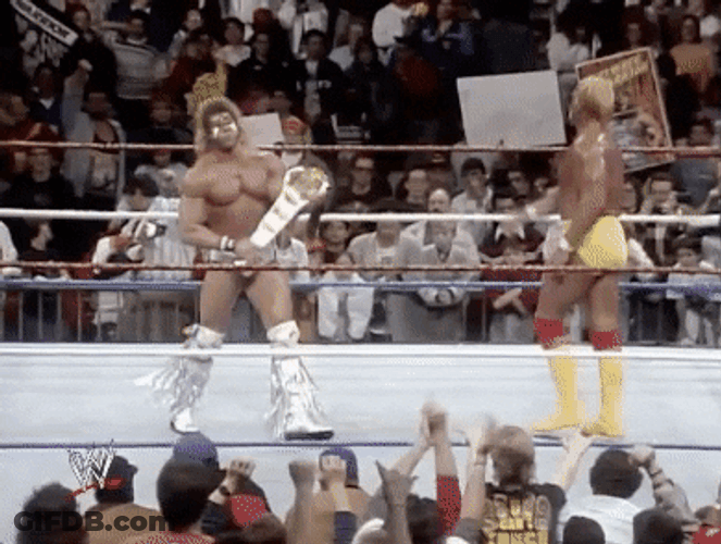 Ultimate Warrior Spinning Belt GIF