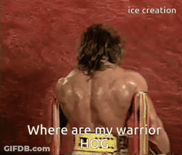 Ultimate Warrior Warrior Hog GIF