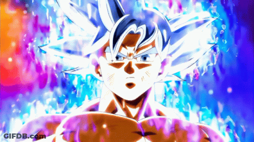 Ultra Instinct Goku Deadly Stare GIF