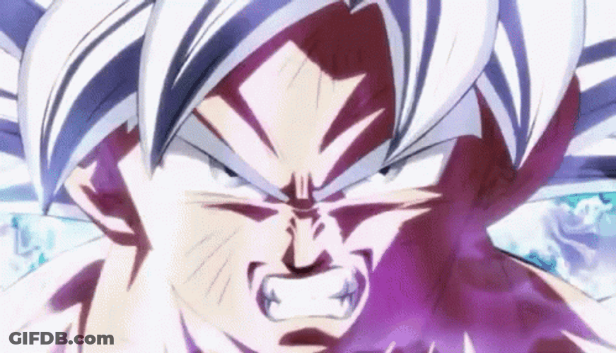 Ultra Instinct Goku Devastating Attack GIF