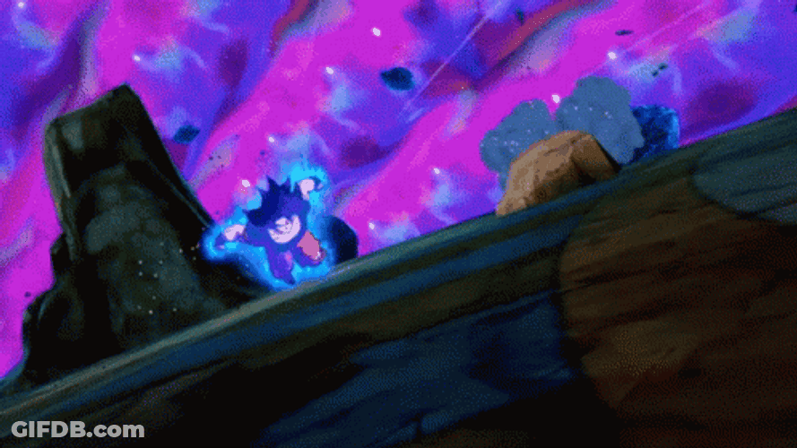 Ultra Instinct Goku Emoji Strike GIF
