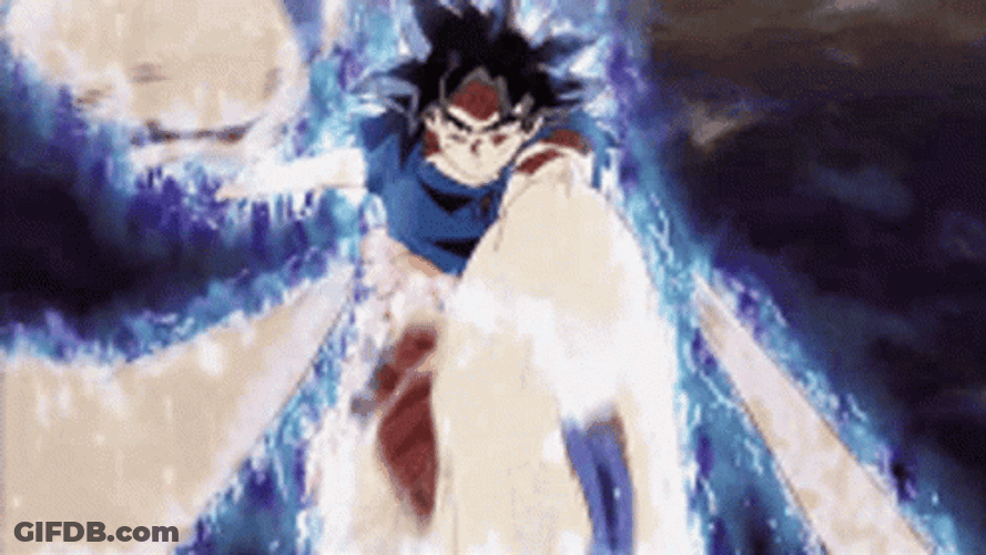 Ultra Instinct Goku Mighty Punch GIF