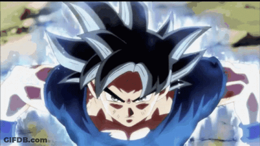 Ultra Instinct Goku Vs Kefla GIF