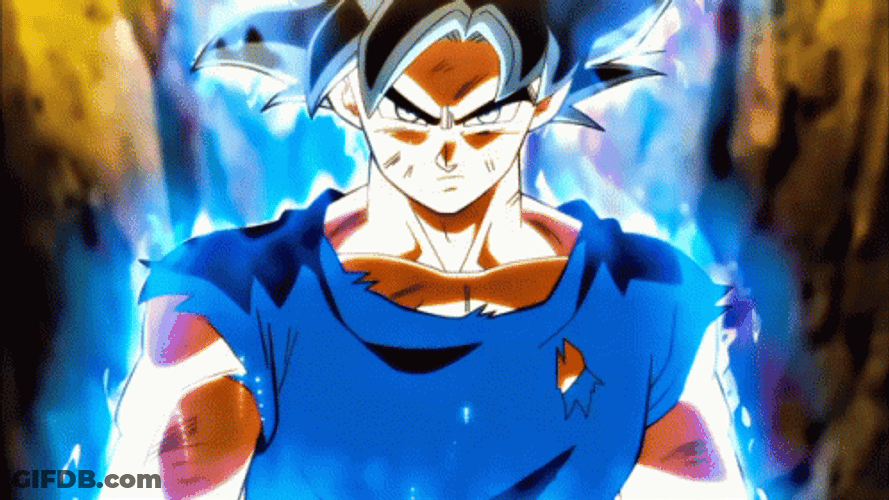 Ultra Instinct Goku Walking GIF