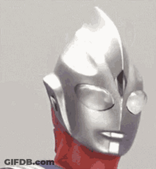 Ultraman Epic Slow Motion Turn GIF