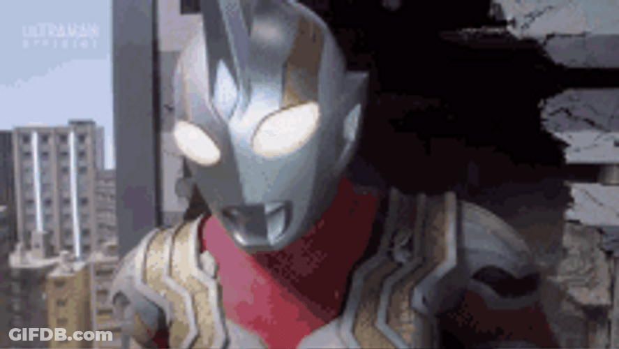 Ultraman Upgrade Pose Power Defense GIF